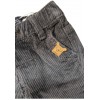 Pantaloni neonato velluto rigato marrone con elastico regolabile