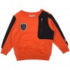 Felpa Kappa bambino arancione e nera – cotone felpato sporty
