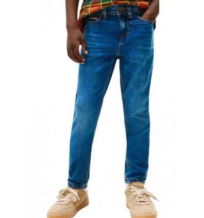 Jeans Tommy Hilfiger ragazzo, scanton Slim Fit dark blue denim