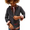 Felpa Zip Cotone Felpato Tommy Hilfiger Grigio Scuro Ragazzo