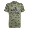Adidas Camouflage Style Ragazzo - T-shirt Tecnica in Verde