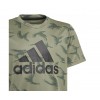 Adidas Camouflage Style Ragazzo - T-shirt Tecnica in Verde