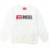 Felpa bianca garzata Diesel per ragazzi - sdrops