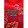 T-Shirt kappa, per bambino in cotone color rosso.