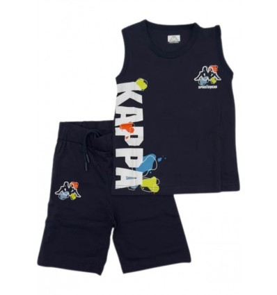 Completo a canota kappa, Bambino blu.