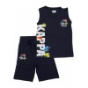 Completo a canota kappa, Bambino blu.