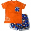 Completo kappa a T-Shirt kappa, Bambino arancio.