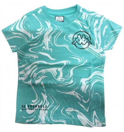 T-shirt Verde Acqua Kappa Bambino Fresh Vibes Edition