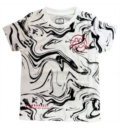 T-shirt Bianca Kappa Bambino Bold Identity Edition