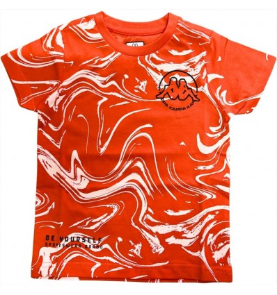 T-shirt Arancione Kappa Bambino Urban Sun Edition