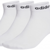 Calze Sportive Bianche alla Caviglia, adidas Essential 3 Pack