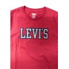 T-Shirt Rossa Manica Lunga per Bambino Levi's con Logo sul petto