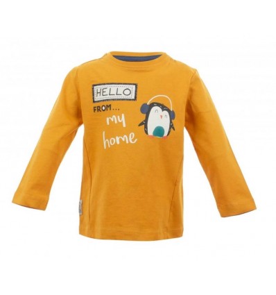 T-Shirt neonato birba, maniche lunghe Hello*