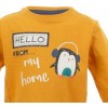 T-Shirt neonato birba, maniche lunghe Hello*