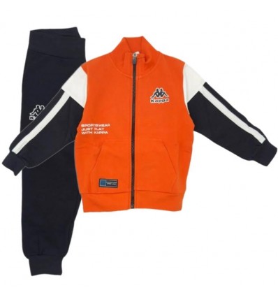 Tuta Kappa Just Play in Cotone Felpato - Bambino