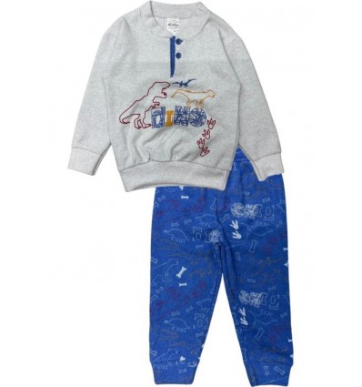 Pigiama da Bambino Avventuroso con Dinosauri - Sogni Epici per Piccoli Eroi