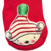 Calzine Natalizie Losan Neonato, Rosse con Elfo a Sonaglio