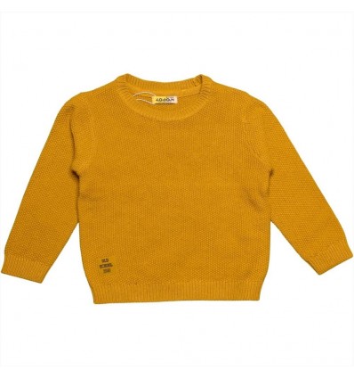 Maglione Bambino Senape "Old School 1985"