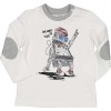 T-Shirt bambino bianca Dandy Robot, maniche lunghe*