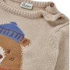 Maglioncino Orsetto Coccoloso Losan - Lana écru con bottoncini