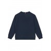 Felpa ragazzi unisex Tommy Hilfiger cotone spugna blu.