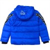 Piumino Kappa da Bambino Blu Elettrico con Cappuccio