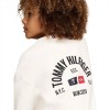 Felpa Bianca Stile Nautico Tommy Hilfiger da Ragazzo