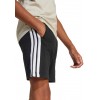 Pantaloncino adidas sportivo, ragazzi nero 3 Strisce Laterali.