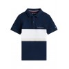 Polo Tommy Hilfiger mini corp emb clrblock da Ragazzo, Stile iconico per ogni ocasione Ragazzo