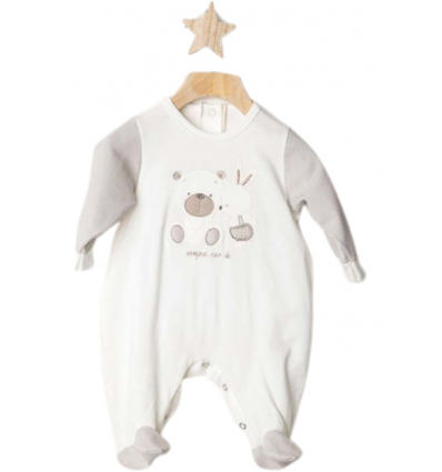 Tutina neonato in jersey orsacchiotto Gary