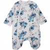 Tutina Neonato Disney Stitch, Grigia con Stampa All Over e Chiusura a Bottoni