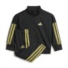 Tutina zip unisex neonato Adidas con iconiche 3 strisce oro