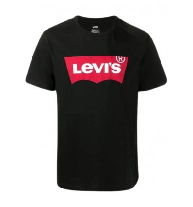 T-shirt levi's ragazzo, nera con logo Levi's.