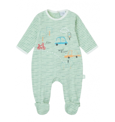 Tutina Neonato Yatsi New Born a Righe con Bottoni Automatici