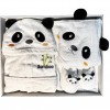 Set Coccole Panda, Accappatoio, Pantofoline e Asciugamano Baby