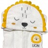 Set Bagno Neonato Leoncino Coccoloso 3 Pezzi in Morbido Cotone Bianco