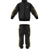 Tutina zip unisex neonato Adidas con iconiche 3 strisce oro Nero