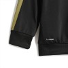 Tutina zip unisex neonato Adidas con iconiche 3 strisce oro Nero