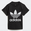 T-shirt Trefoil Nera Adidas