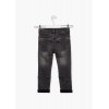 Pantalone morbido effetto denim grigio 