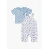 Completo T-shirt e salopette