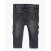 Jeans morbidi con tasconi laterali grigio scuro
