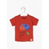 T-Shirt family camp rosso 